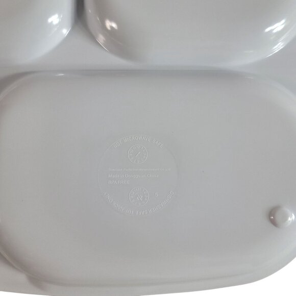 Target Holiday 08 Melamine Divided Plates Set of 4 Halloween Thanksgiving Xmas - Picture 10 of 16